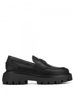 Loafers Naked Wolfe Flawed Black Leather | NLPETG085