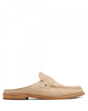 Loafers Naked Wolfe Gleam Kid Suede Sand | YQTEWZ831