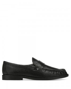 Loafers Naked Wolfe Goldie Sheep Leather Black Eel | QYOWKU467