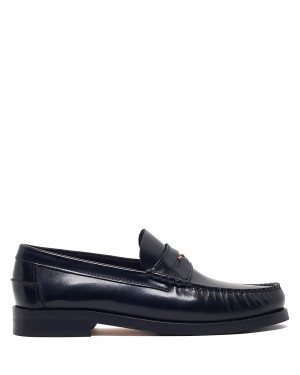 Loafers Naked Wolfe Riviera Box Leather Black | VJPOIZ759