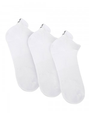 Καλτσεσ Naked Wolfe 3 Pack Mens Egyptian Cotton Ankle Socks White | OLJVCB564