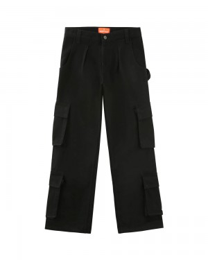 Παντελονι Naked Wolfe Baggy Pocket Cargo Pants Black Logo | FHXCYL058