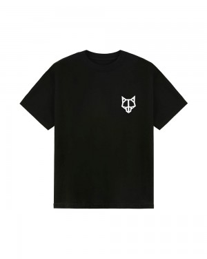 Μπλουζακι Naked Wolfe Classic T-Shirt Black | AKCLIR347