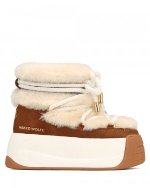 Μποτεσ Naked Wolfe Darling Tan Cow Suede | IKRPMA936