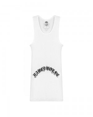 Μπλουζακι Naked Wolfe Gothic Tank White | CQURET956