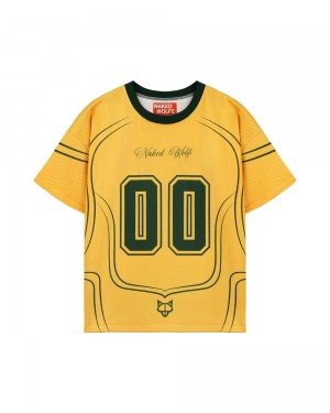 Μπλουζακι Naked Wolfe Naked Wolfe Jersey Top Yellow | FMDBSA378