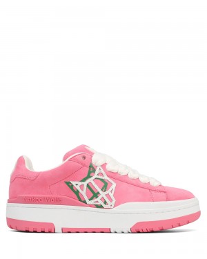 Αθλητικα Παπουτσια Naked Wolfe Archive Kid Suede Pink | ZVIQDA825
