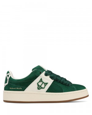 Αθλητικα Παπουτσια Naked Wolfe Scuba Cow Suede Green | WXLPTQ736